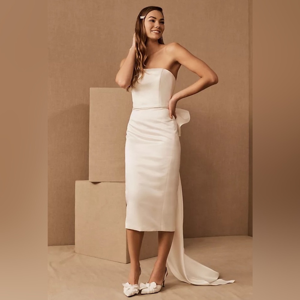 Amsale Willow Bow Dress (BHLDN)